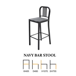Navy Bar Stool