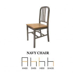 Navy Wood Chair