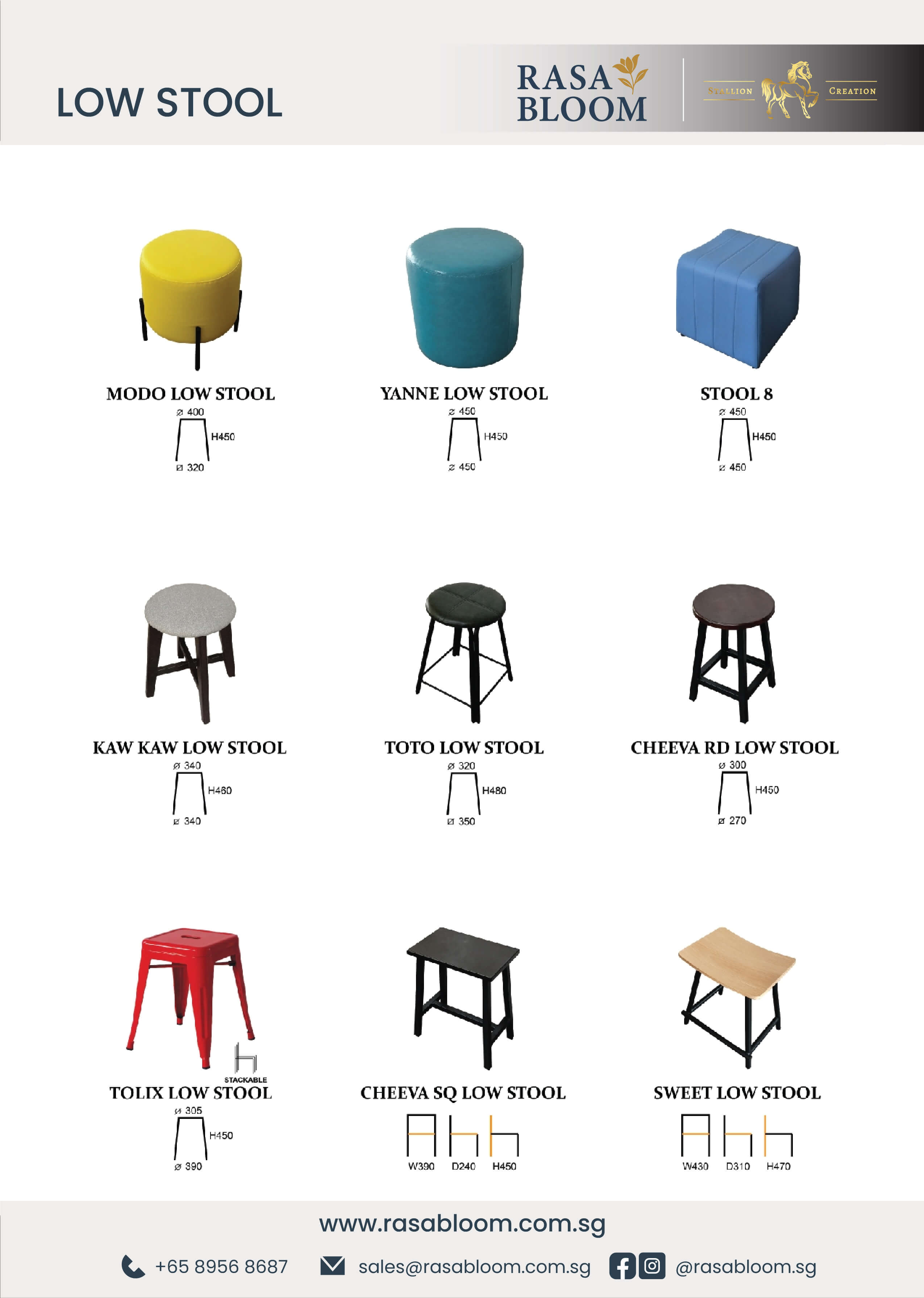 Rasa Bloom Catalogue - Low Stool 2